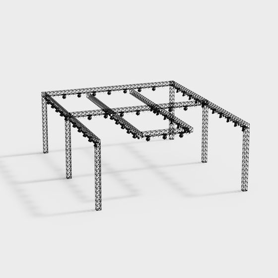 Low-Polygon High-Detail Lighting Rig 3D model