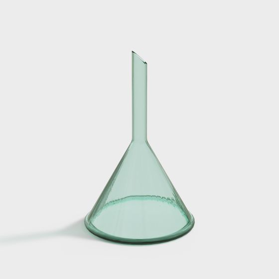 Laboratory Funnel 3D Model Design