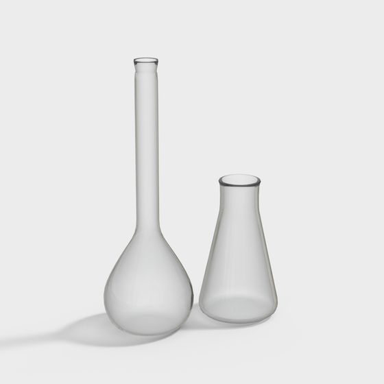 Elegant Minimalist Conical Beaker 3D Model