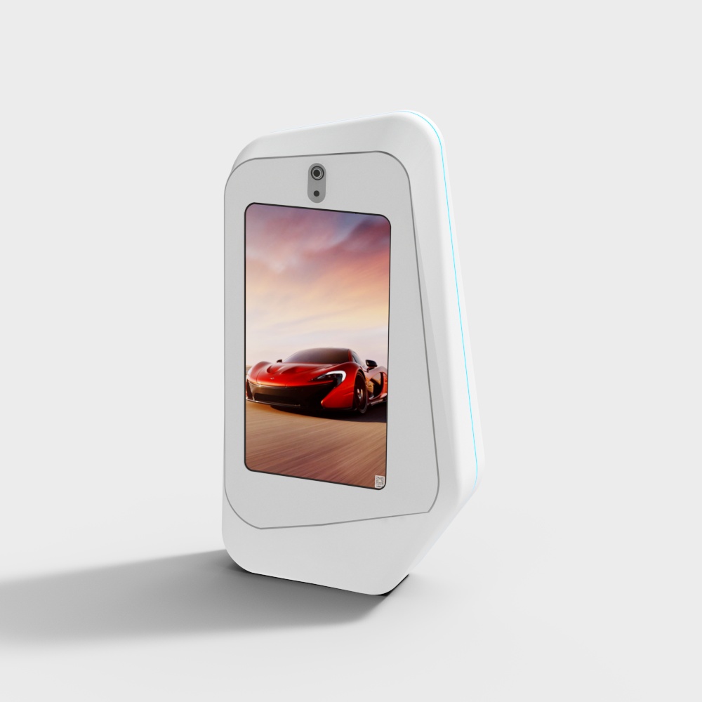 Futuristic Low-Poly Smartphone 3D model