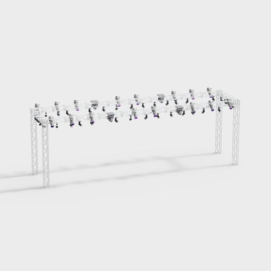 Stage Lighting Rig 3D model