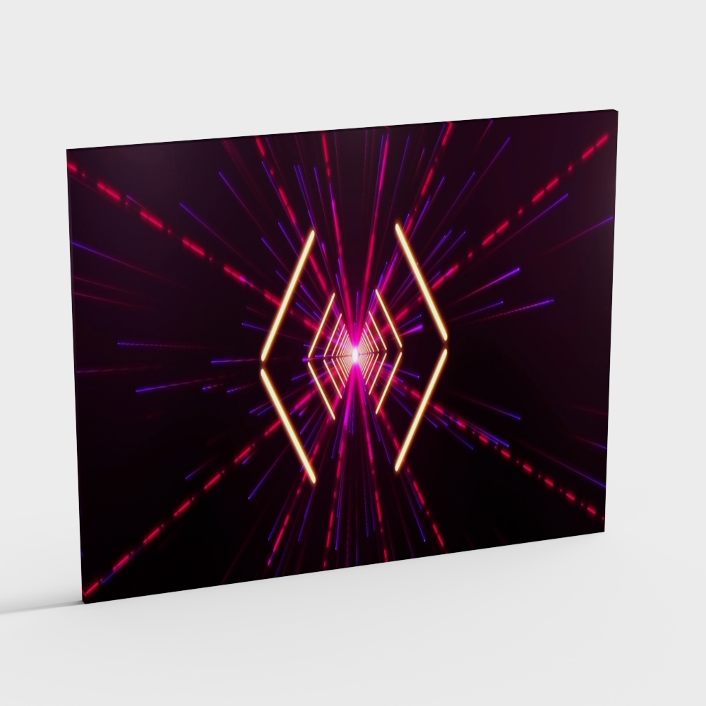 Music festival stage side screen