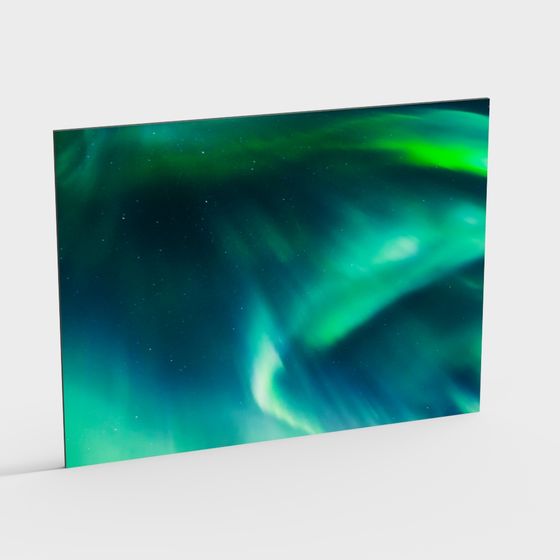 Aurora 3D Model - Surreal Low Poly Design