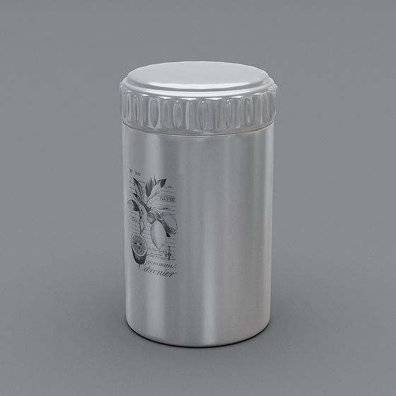 Vintage Metal Can 3D Model for Creative Design