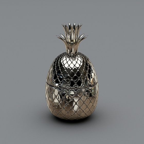 Metal Pineapple Can 3D model