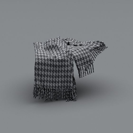 Wave Shawl 3D model