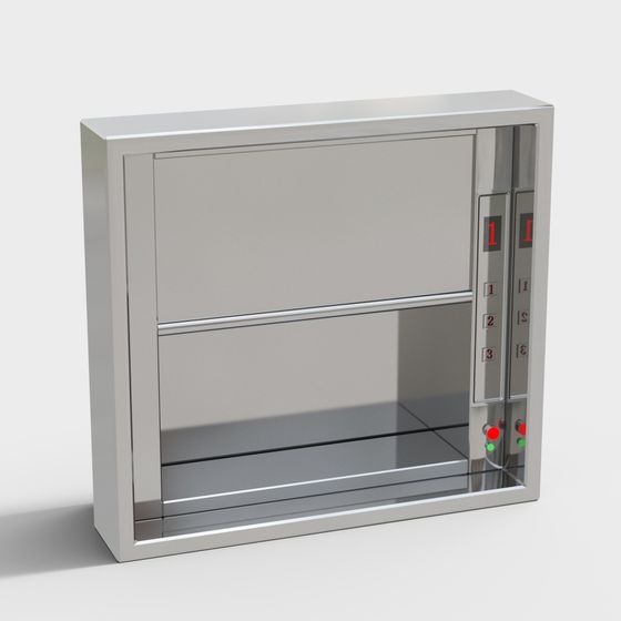 Futuristic Elevator 3D model - Future Door