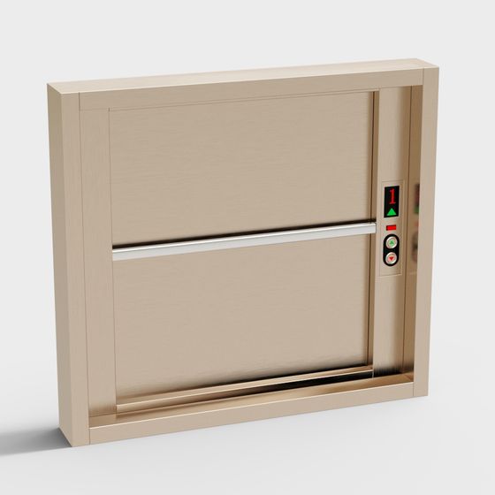 Contemporary Elevator Door 3D model