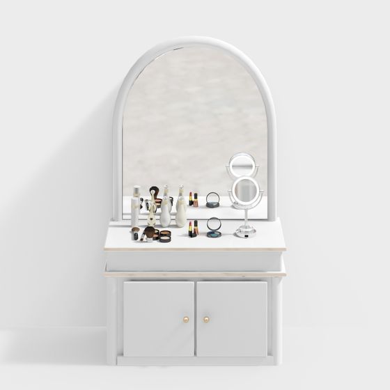 Stylish Vanity Table 3D model for Modern Interiors
