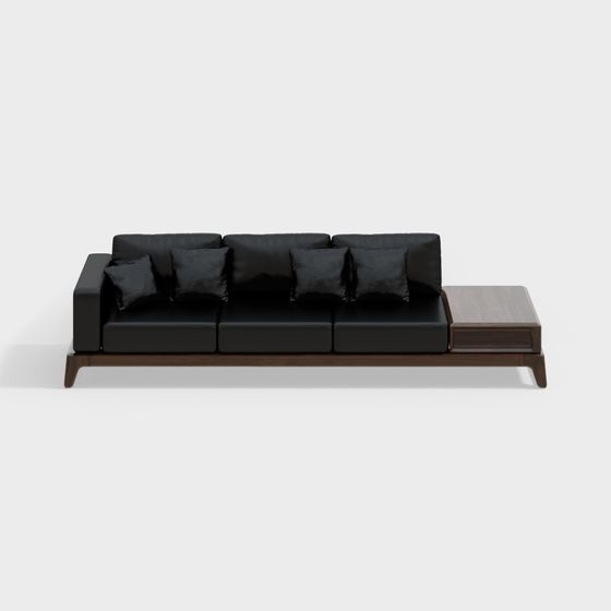 Urban Comfort Low-Poly Sofa 3D model