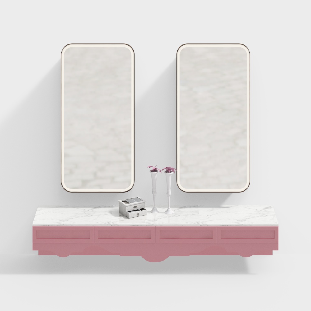 파우더 룸 벽걸이 드레싱 테이블