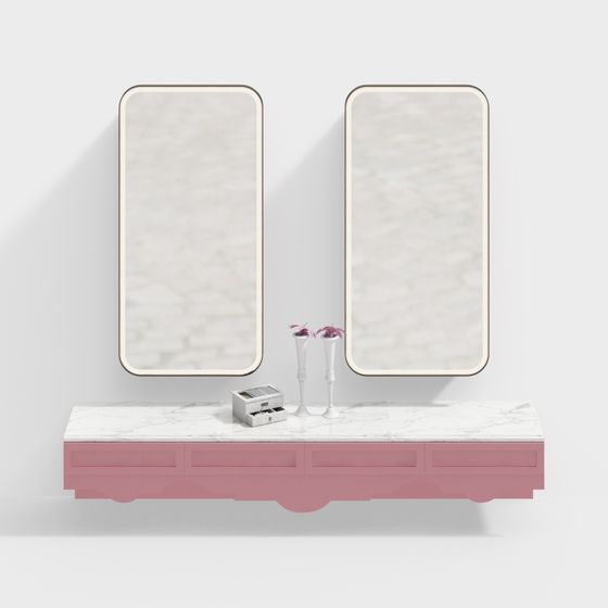 파우더 룸 벽걸이 드레싱 테이블