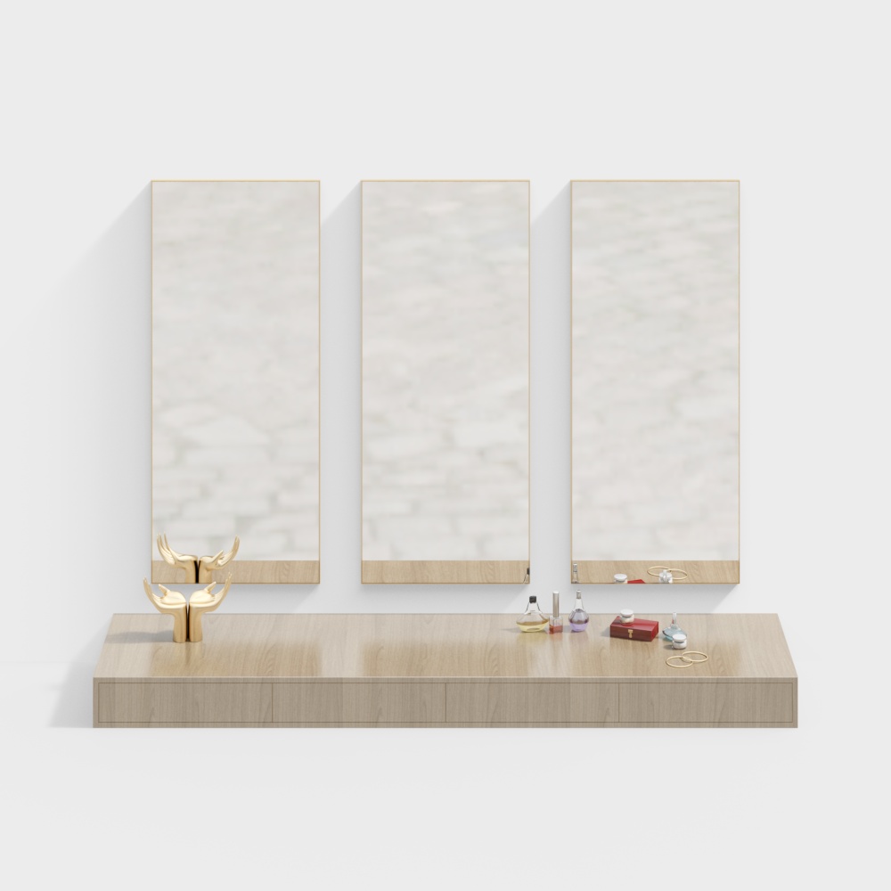 파우더 룸 벽걸이 드레싱 테이블