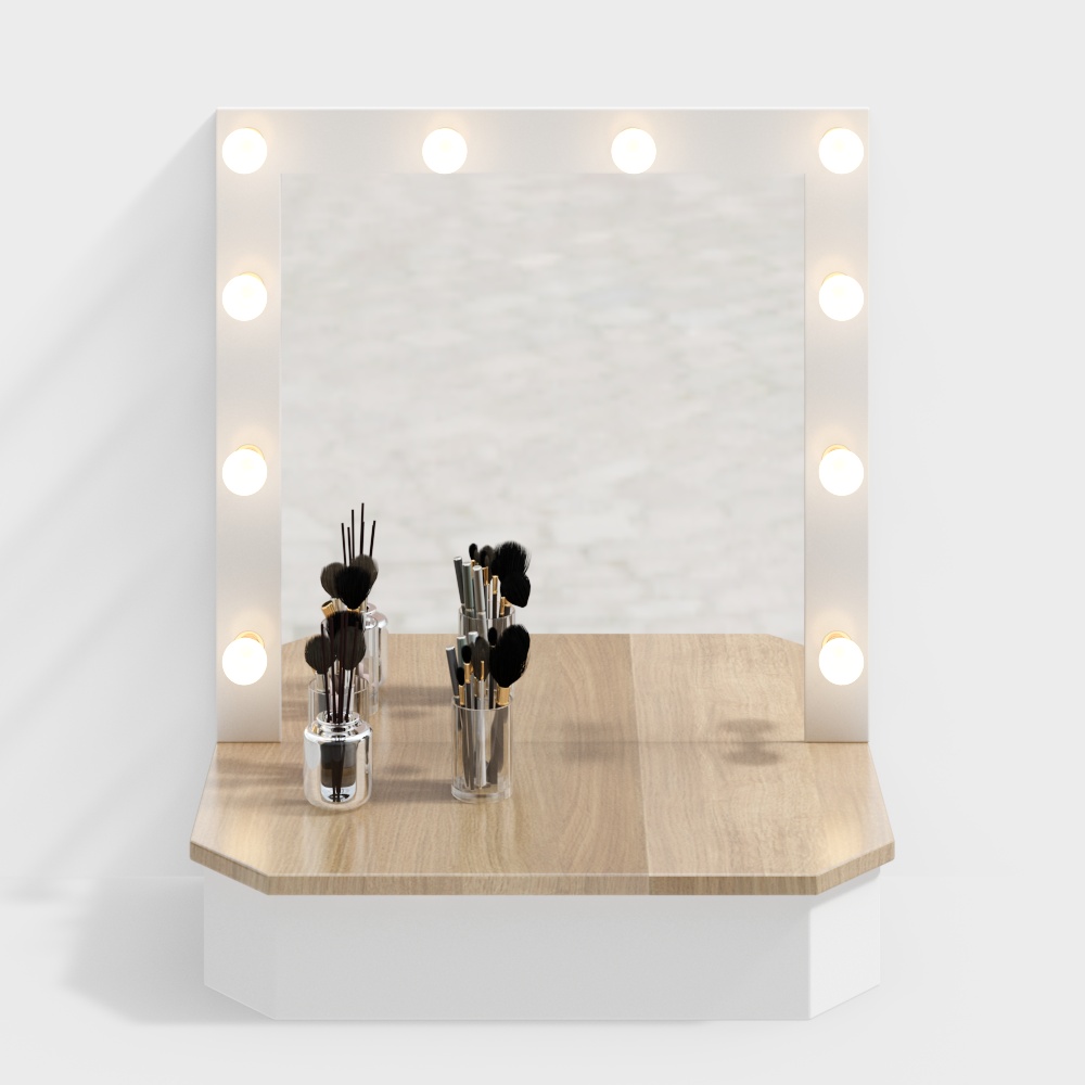 Powder room wall mounted dressing table