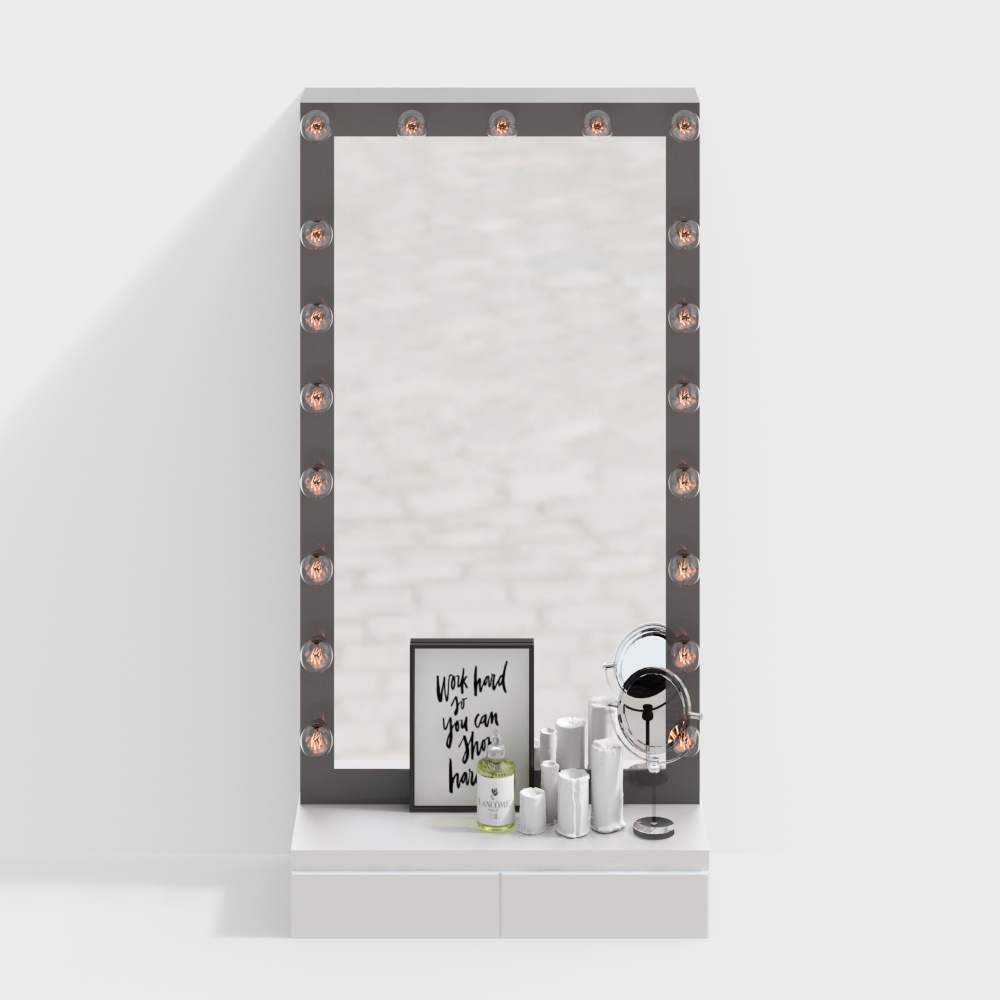 โต๊ะเครื่องแป้งติดผนังห้องน้ำ