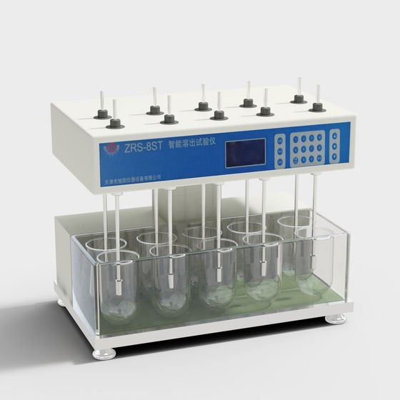 ZRS-8ST Smart Dissolution Tester 3D model