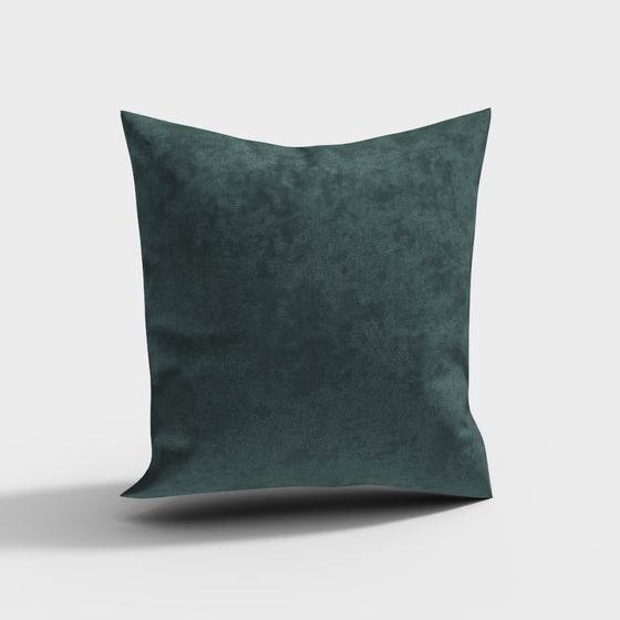 Elegant Green 3D Pillow Cover Model