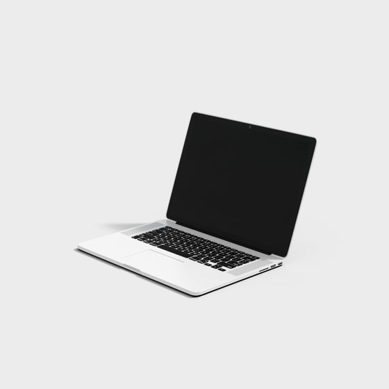 Minimalist Laptop 3D model for Designers