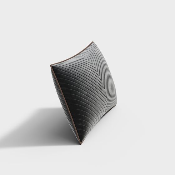 cojín negro estampado