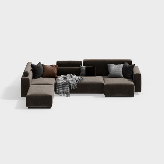 Urban Comfort 3D model Sofa for Contemporary Spaces