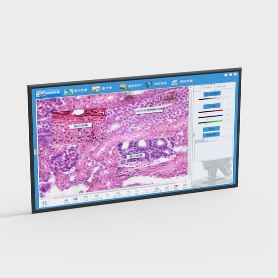 Microscopy Interface 3D Model – A Stunning Digital Art Piece