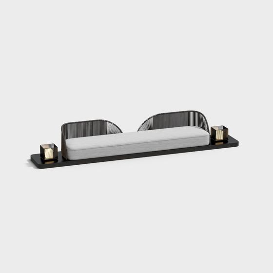 Urban Bed 3D model for Modern Spaces