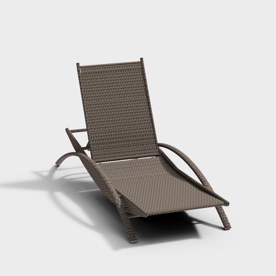 Mediterranean-Inspired Casual Lounge Chair 3D Model