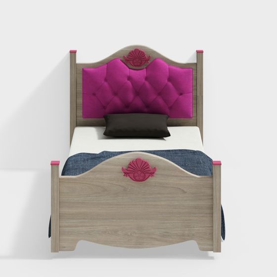 Cozy Retreat Bed 3D model