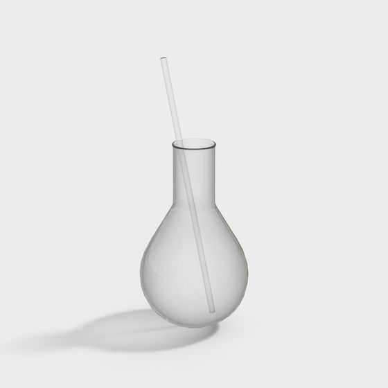 Elegant Low-Poly Glass Vase 3D model