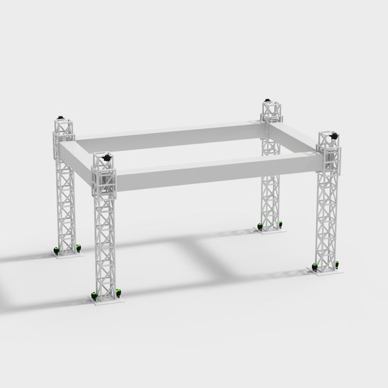 Industrial Truss 3D model
