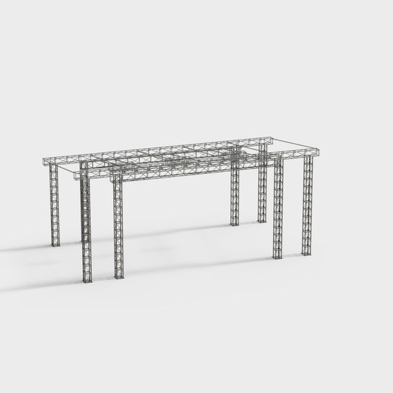 Industrial Framework 3D model for Creative Designs