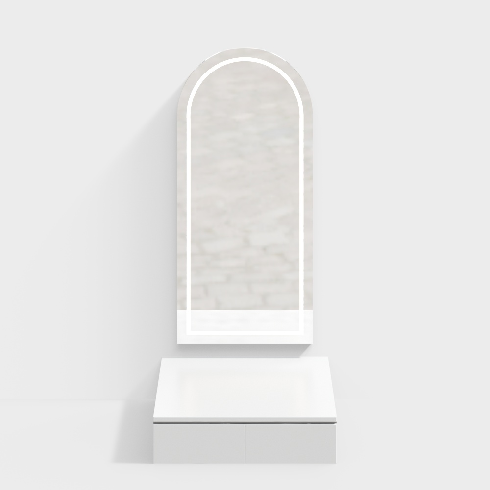 Wedding dressing room wall mounted dressing table