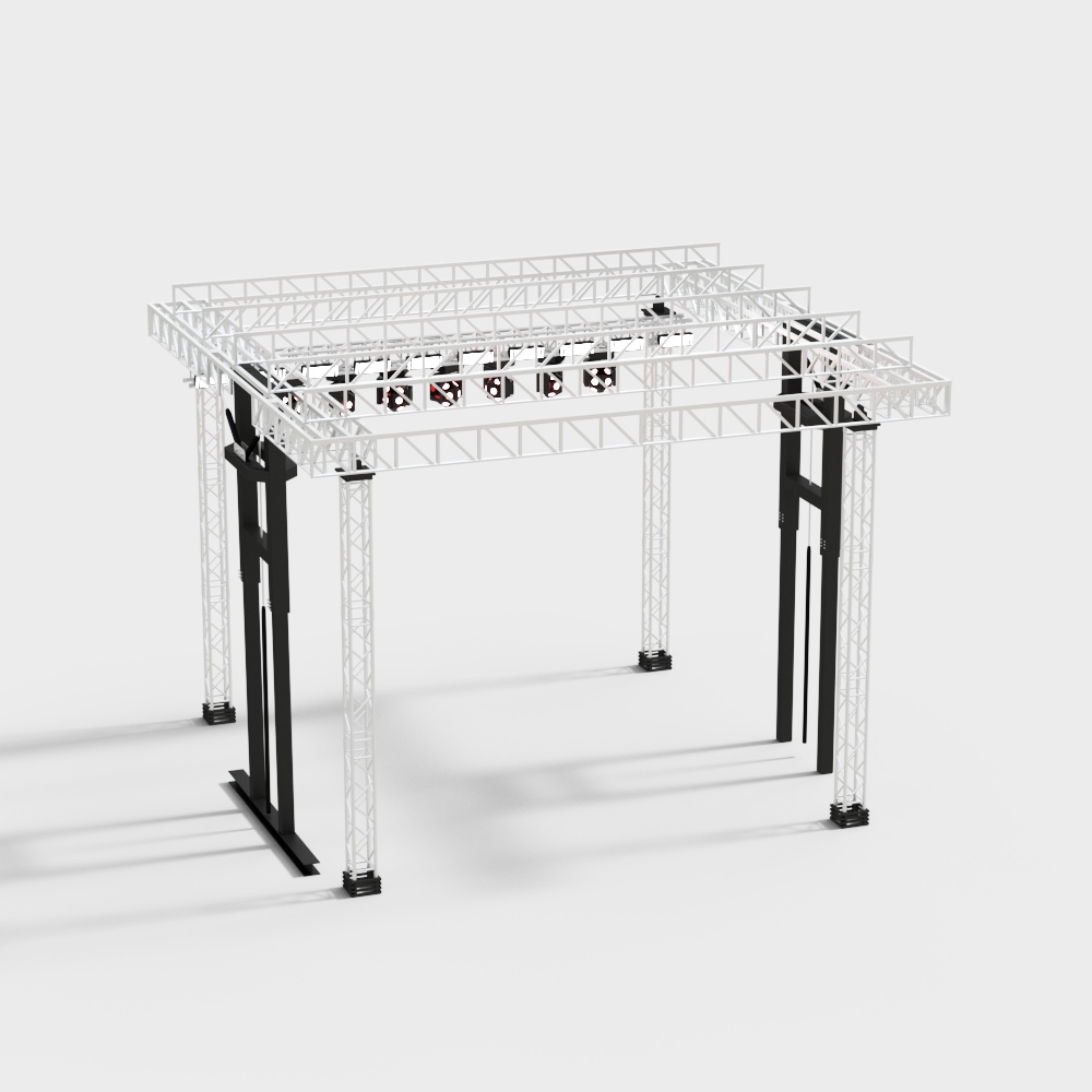 Industrial Stage Structure 3D model for Modern Urban Design