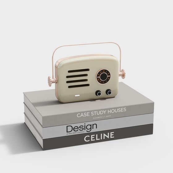 Vintage Radio 3D model - Nostalgic Design