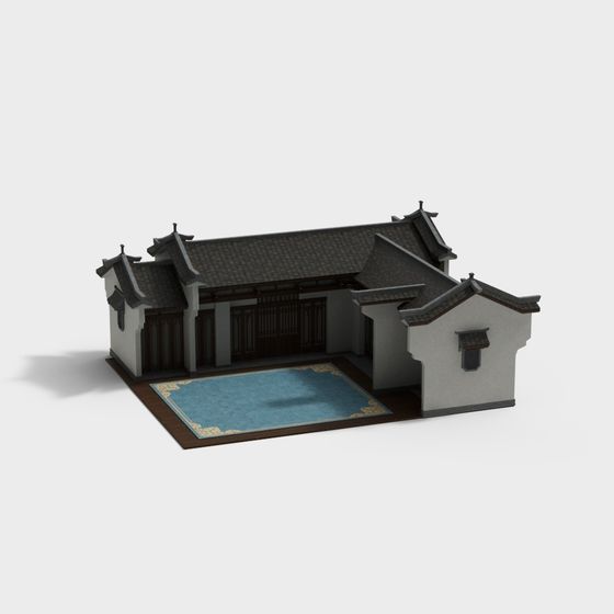 Traditional Chinese Courtyard 3D model