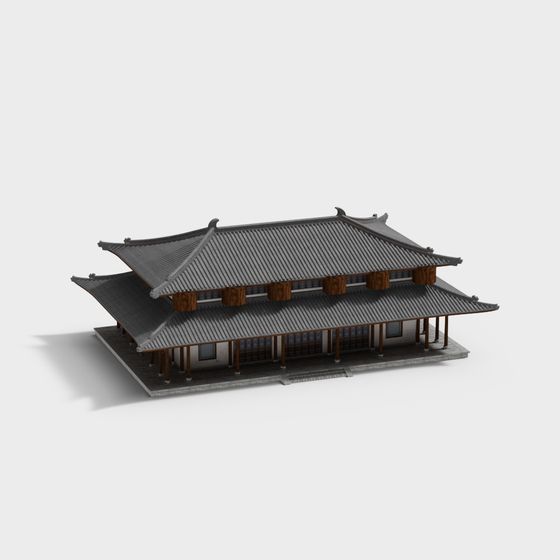 Exquisite East Asian Traditional Architecture 3D model