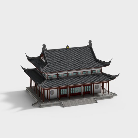 Ancient Style Pavilion 3D model