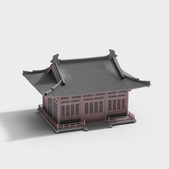 Traditional East Asian Architecture 3D model