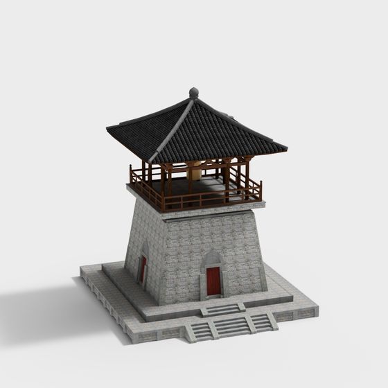 Traditional Chinese Pavilion 3D model