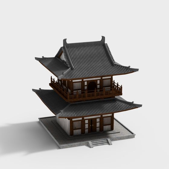 Traditional Style Pavilion 3D Model for Creative Designs