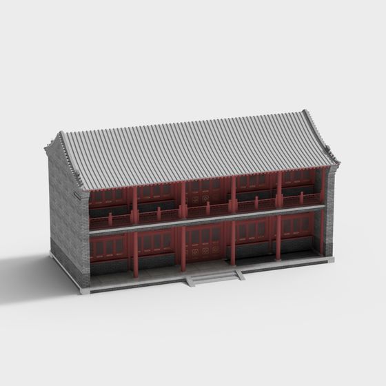 Ancient Chinese Courtyard 3D model