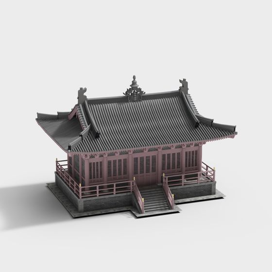 Exquisite East Asian Traditional Architecture 3D model