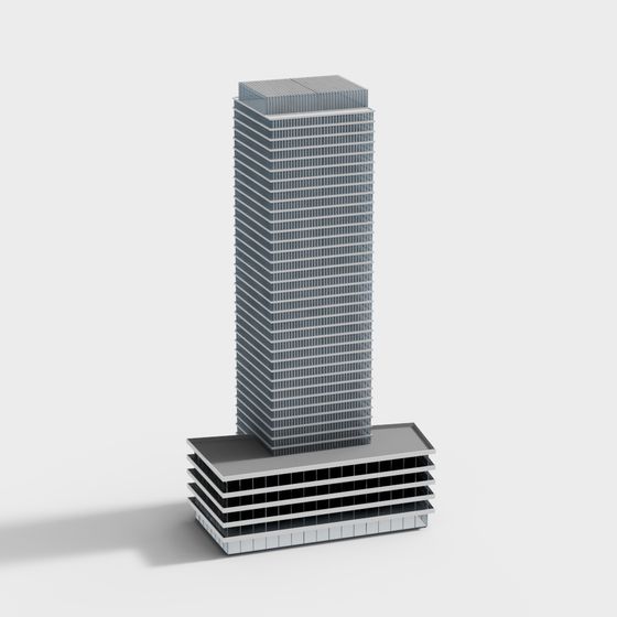 Urban Skyscraper 3D Model