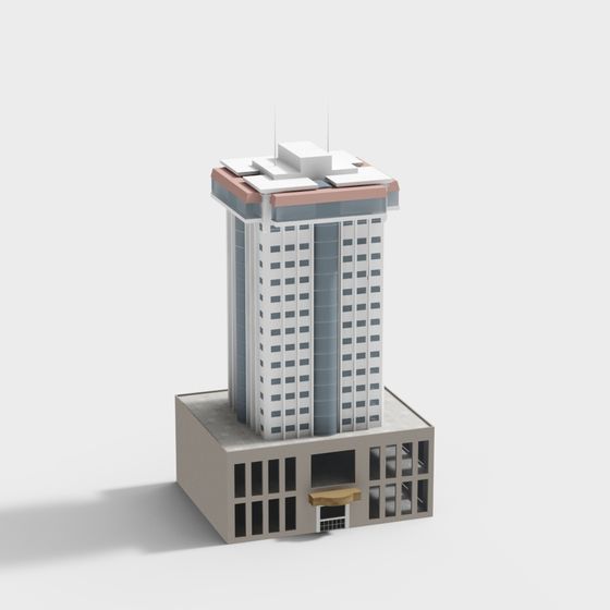 Urban Tower 3D Model