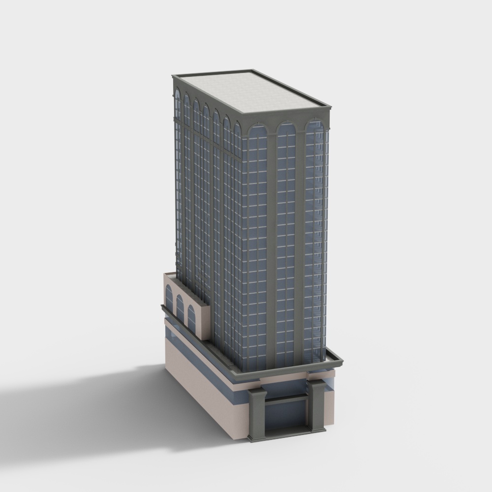 Urban Skyscraper 3D Model