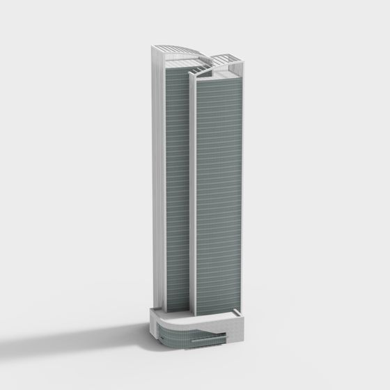City Light Skyscraper 3D model