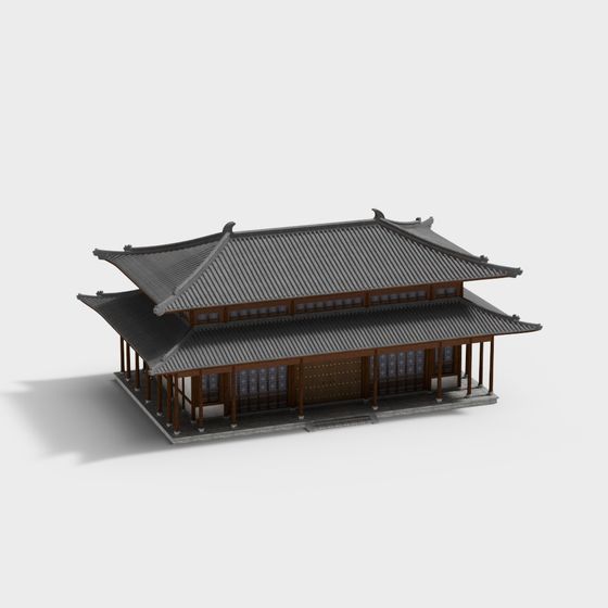 East Asian Traditional Architecture 3D model