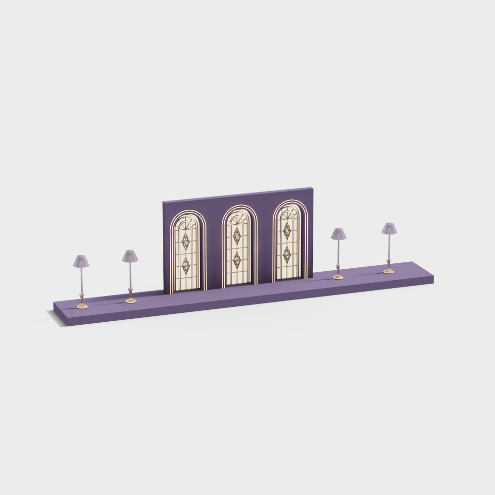 Indoor modern wedding background