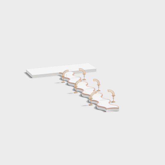 Serene Winding Path 3D Model for Creative Projects