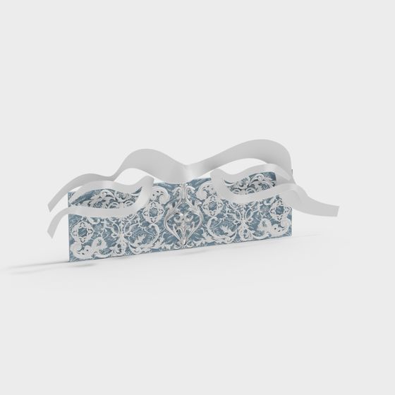 Lace Ribbon Box 3D model